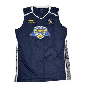 Rare High Five Dwayne Wade Fantasy Camp Basketball Jersey Size Large Blue